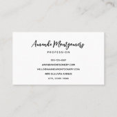 Spooky Skelet met Evil Pumpkins Visitekaartje (Achterkant)