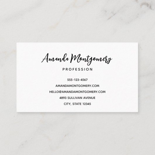 Spooky Skelet met Evil Pumpkins Visitekaartje (Achterkant)