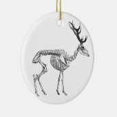 Spooky  skelet rendiertekening keramisch ornament (Rechts)