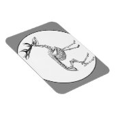 Spooky  skelet rendiertekening magneet (Rechterzijde)