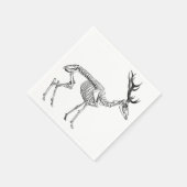 Spooky  skelet rendiertekening servet (Hoek)