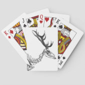 Spooky  skelet rendiertekening speelkaarten (Achterkant)