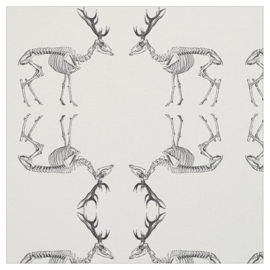 Spooky skelet rendiertekening stof (Swatch)