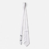 Spooky  skelet rendiertekening stropdas (Achterkant)