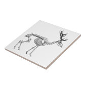 Spooky  skelet rendiertekening tegeltje (Zijkant)