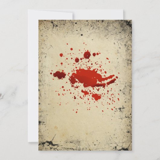 Spooky Skeleton Adult Halloween Party Kaart (Achterkant)