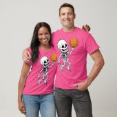 Spooky Skeleton Basketball Player Boys Kinder T-shirt (Unisex)