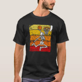 Spooky Skeleton Basketbalspeler Dunking T-shirt (Voorkant)