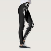 Spooky Skeleton Botten Halloween Leggings (Rechts)