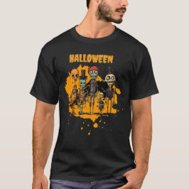 Spooky Skeleton Crew Halloween Party T-shirt