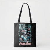 Spooky Skeleton Elementary School Teacher Tas (Voorkant)