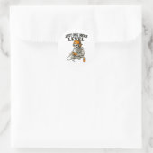 Spooky Skeleton Gaming 2025 Halloween Party Gamers Ronde Sticker (Tas)