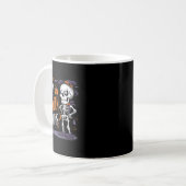 Spooky Skeleton Ghost is het al Halloween Koffiemok (Voorkant links)