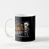 Spooky Skeleton Ghost is het al Halloween Koffiemok (Links)