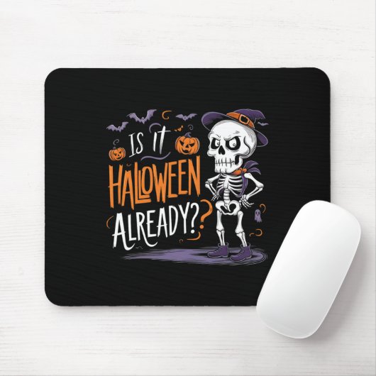 Spooky Skeleton Ghost is het al Halloween Muismat (Met muis)