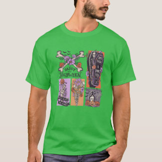 Spooky Skeleton Halloween grappig T-shirt