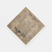 Spooky Skeleton Halloween Party Servet (Hoek)