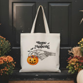 Spooky Skeleton Hand Bone Appétit Trick or treat Tote Bag