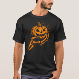 Spooky Skeleton Hand met Jack-O'-Lantern T-shirt
