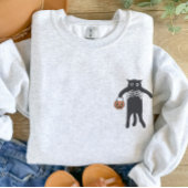 Spooky Skeleton Hand met zwarte kat Halloween Trui