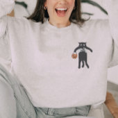 Spooky Skeleton Hand met zwarte kat Halloween Trui