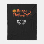 Spooky Skeleton Hands. Fijne Halloween. Fleece Deken (Voorkant)