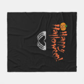 Spooky Skeleton Hands. Fijne Halloween. Fleece Deken (Voorkant (Horizontaal))