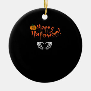 Spooky Skeleton Hands. Fijne Halloween. Keramisch Ornament