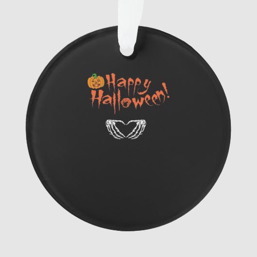 Spooky Skeleton Hands. Fijne Halloween. Ornament (voorkant)