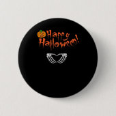 Spooky Skeleton Hands. Fijne Halloween. Ronde Button 5,7 Cm (Voorkant)