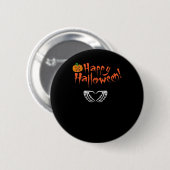 Spooky Skeleton Hands. Fijne Halloween. Ronde Button 5,7 Cm (Voorkant /achterkant)