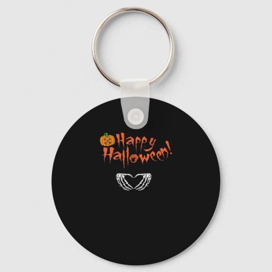 Spooky Skeleton Hands. Fijne Halloween. Sleutelhanger (Voorkant)