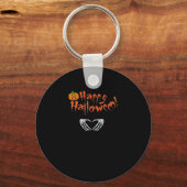 Spooky Skeleton Hands. Fijne Halloween. Sleutelhanger (Voorkant)
