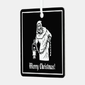 Spooky Skeleton Metalen Ornament (Voorkant links)