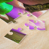 Spooky Skeleton neemt een bubbelbad Legpuzzel (Zijkant)