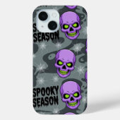 Spooky Skeleton Skull Halloween iPhone / iPad hoes (Achterkant)