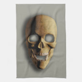 Spooky Skeleton Skull Halloween Kitchen Towel Theedoek (Verticaal)