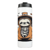 Spooky skeleton sloth trick or treating Classic T- Thermosbeker (Voorkant)