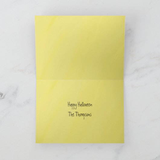 Spooky Skeleton X-Ray Halloween Kaart (Binnen)