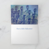 Spooky Skeletons Halloween Kaart (Binnen)