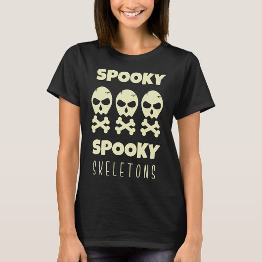 Spooky Skeletons T-shirt (Voorkant)