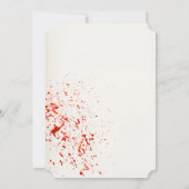 Spooky Skull Adult Halloween Party Kaart (Achterkant)