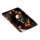 Spooky Skull and Pumpkin Wreath Magneet (Rechterzijde)