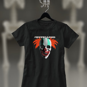 Spooky Skull Clown Grappig Creepy Halloween Tri-Blend Shirt
