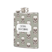 Spooky Skull Dead Strong Add Your Own Text Pattern Heupfles (Links)