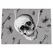 Spooky Skull en Bugs Halloween Groot Cadeauzakje (Voorkant)