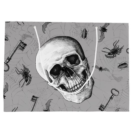 Spooky Skull en Bugs Halloween Groot Cadeauzakje (Achterkant)