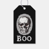 Spooky Skull Halloween Cadeaulabel (Voorkant)