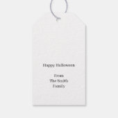 Spooky Skull Halloween Cadeaulabel (Achterkant)
