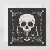 Spooky Skull Halloween Costume Party | Uitnodiging (Voorkant)